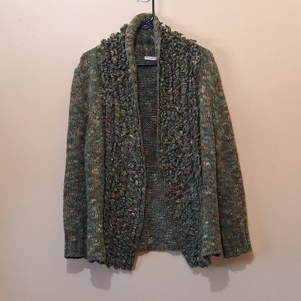 Le Maglie Di Camilla Wool Blend Open Cardigan